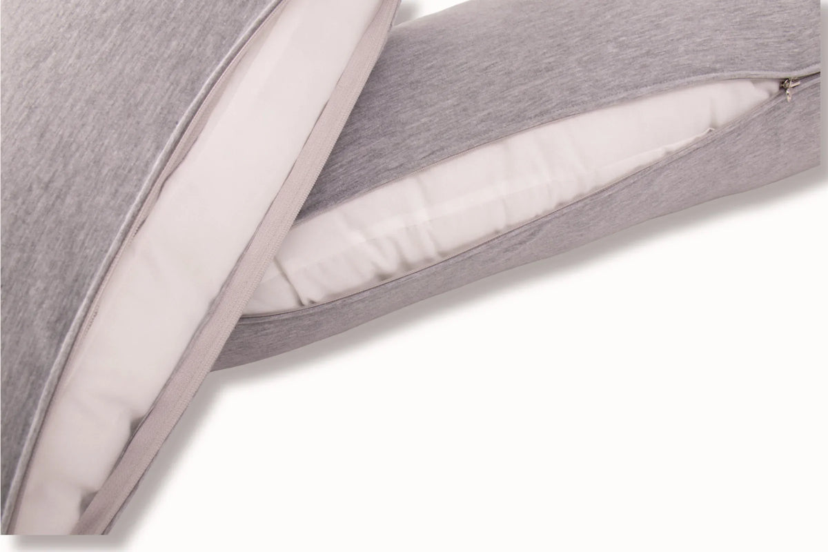 MamaToBe® Katoenen zwangerschapskussen 3-in-1 met voedingsfunctie - grijs