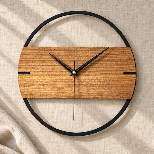 Armand | Ronde wandklok met kwartsuurwerk