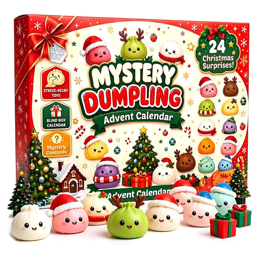 Squishy adventskalender met 24 zachte knijpspeeltjes