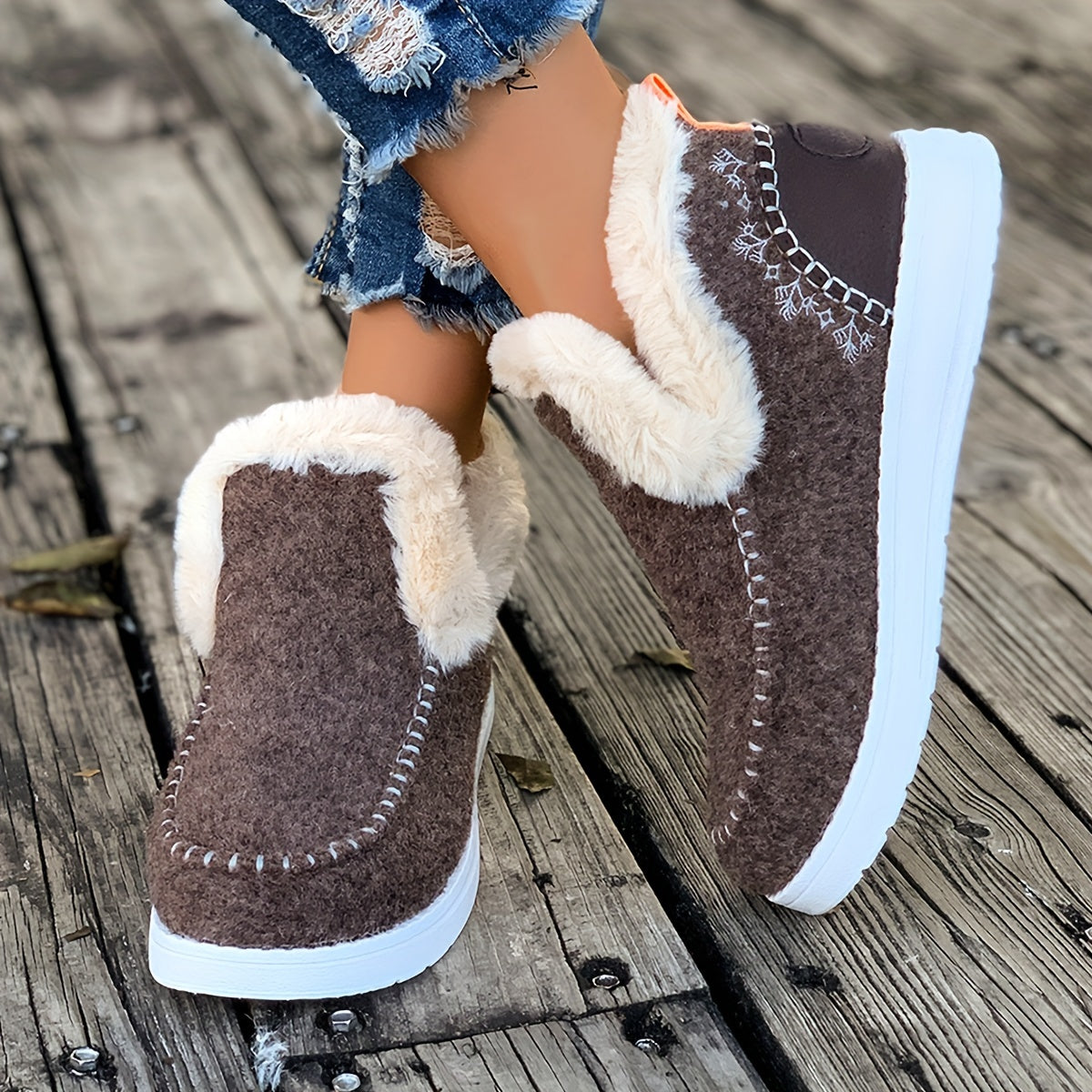 PlucheWarm Damespantoffels – Antislip en Superzachte Wintervoering