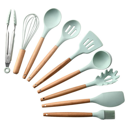 Siliconen keukengerei set | 9-delig met houder