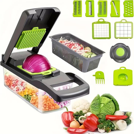 Mandoline Groentesnijder – Multifunctionele Keukenmandoline met Verwisselbare Messen