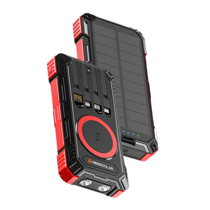 Spark 2 – Solar powerbank 30000 mAh met ingebouwde kabels