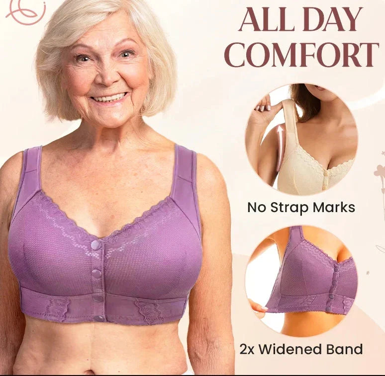 Comfortabele BH met Voorsluiting – Zonder Beugel