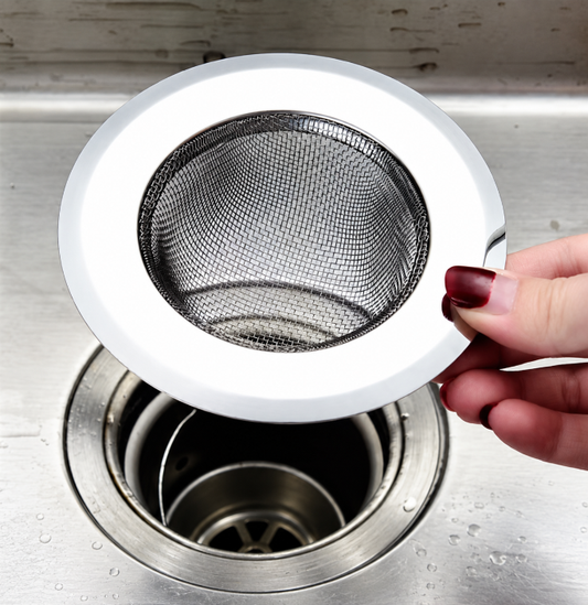 Gootsteenzeefje | Rvs afvoerzeef met een diameter van 7,7 cm