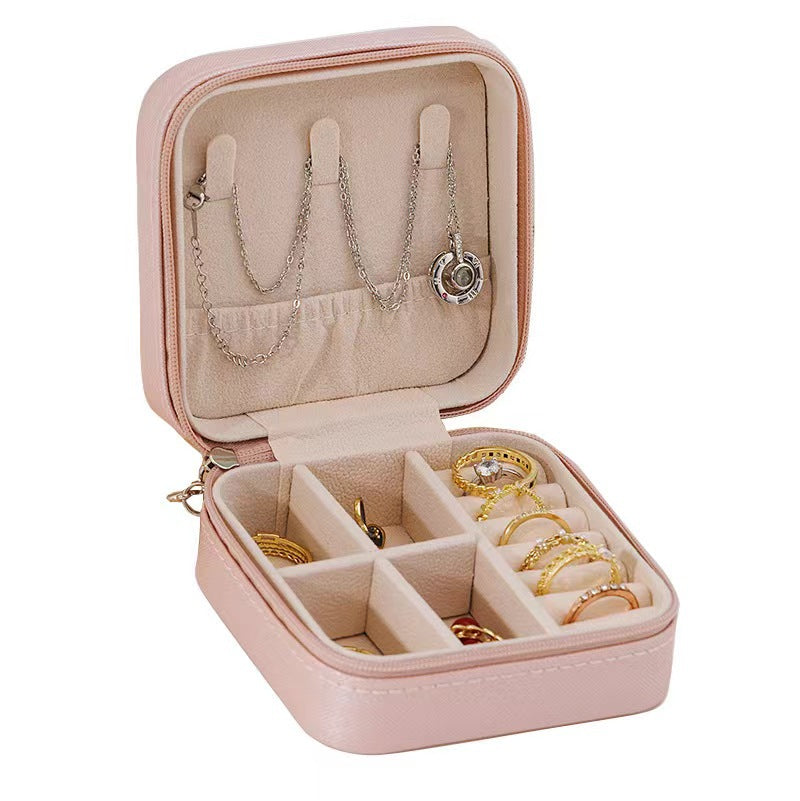 Compact Sieradendoosje met Rits – Reis Sieraden Organizer