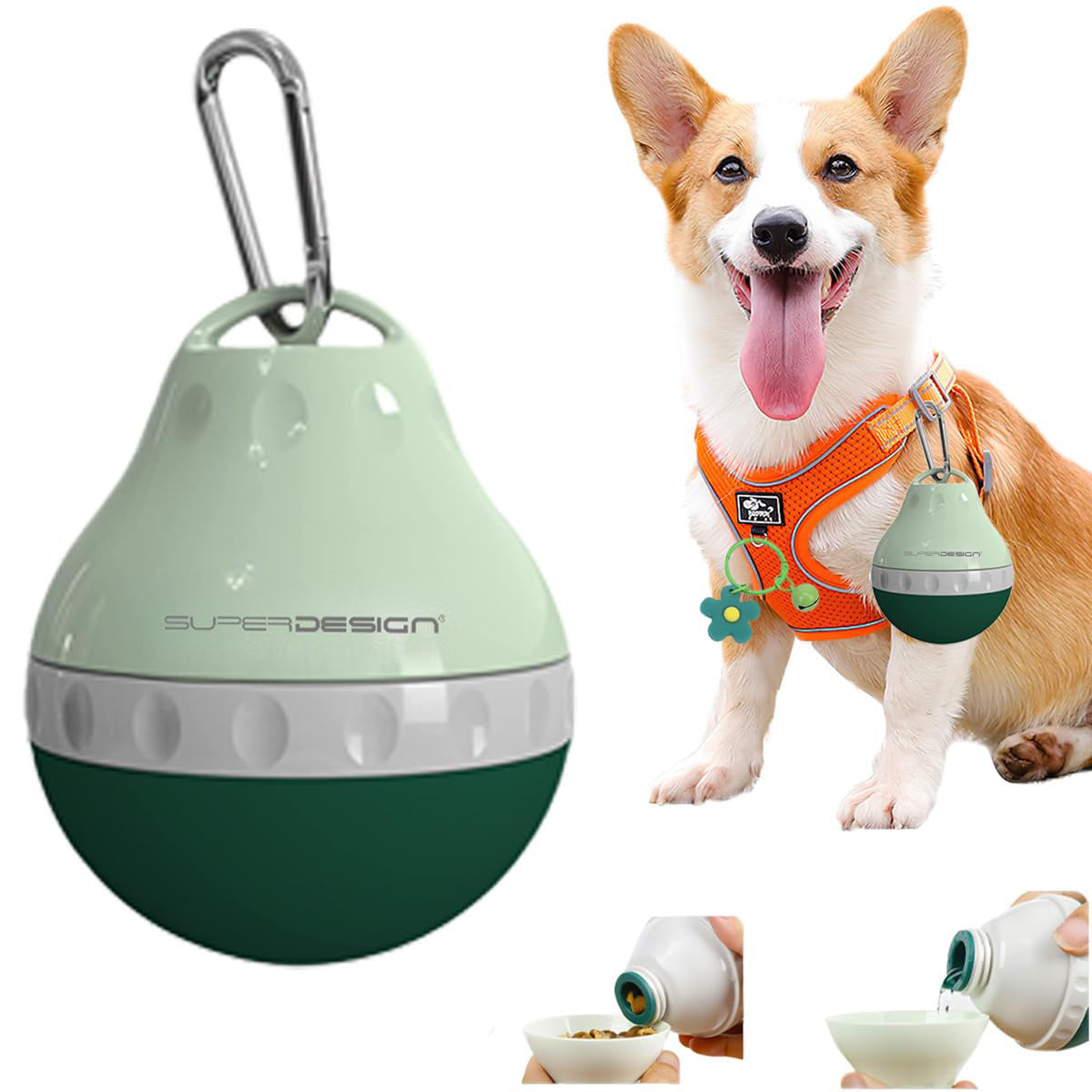 Draagbare Drinkfles voor Honden & Katten – Waterdispenser met Drinkbak