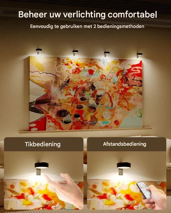 FrameLight | Geef uw schilderijen direct een luxe galerie-uitstraling | 1+2 gratis