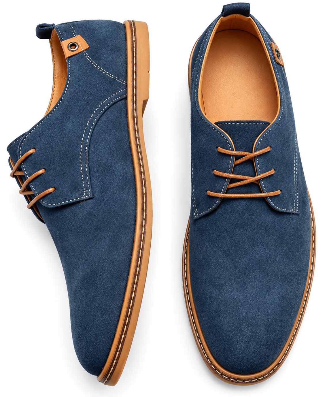 RubeX | Nette heren veterschoenen met suèdelook