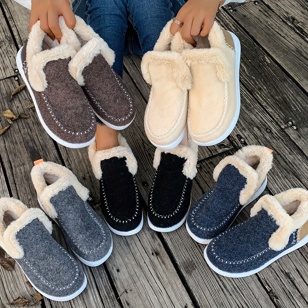 PlucheWarm Damespantoffels – Antislip en Superzachte Wintervoering