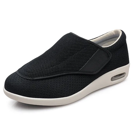 Schoenen voor brede voeten | Ruime opening en klittenbandsluiting