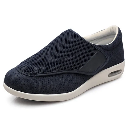Schoenen voor brede voeten | Ruime opening en klittenbandsluiting