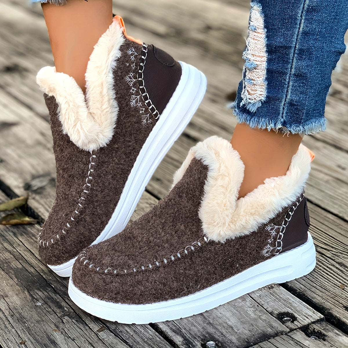 PlucheWarm Damespantoffels – Antislip en Superzachte Wintervoering