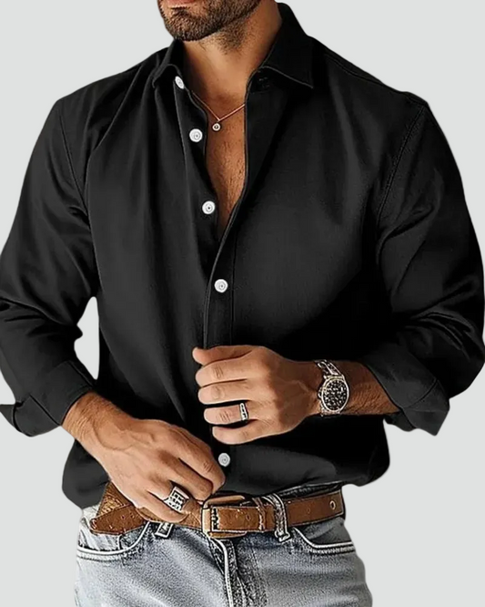 Matteo – Heren overhemd met lange mouwen – Slim fit
