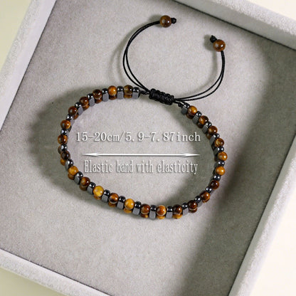Kian | Verstelbare tijgeroog armband voor heren en dames
