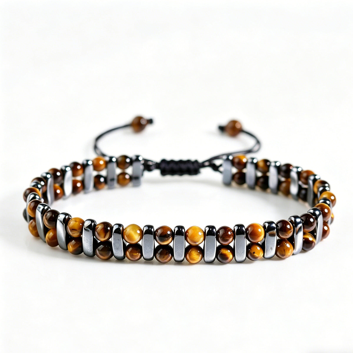 Kian | Verstelbare tijgeroog armband voor heren en dames
