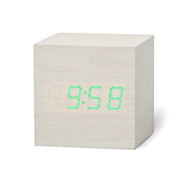 Cubo | Digitale LED wekker met datum en temperatuur