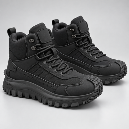 Ronan | Hoge heren wandelschoenen met veters en profielzool