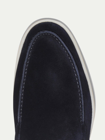 Heren Loafers van Suède Donkerblauw