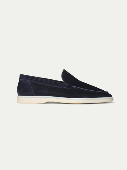 Heren Loafers van Suède Donkerblauw