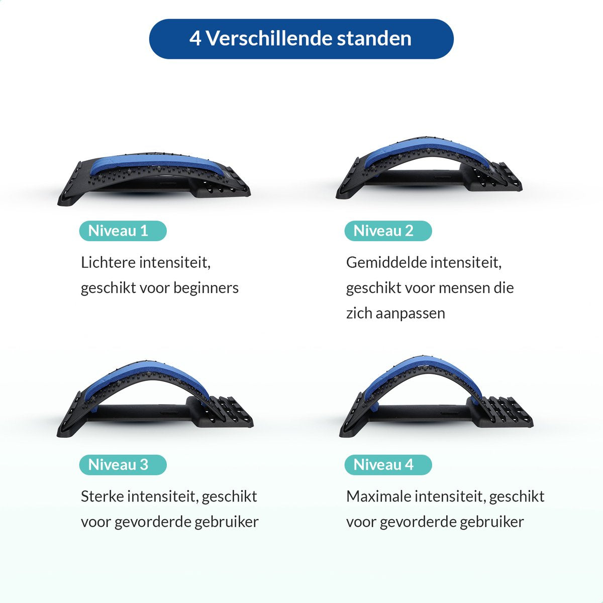 Rugstretcher voor Onderrug – Verstelbare Back Stretcher met Massagepunten