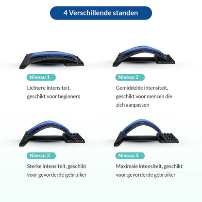 Rugstretcher voor Onderrug – Verstelbare Back Stretcher met Massagepunten