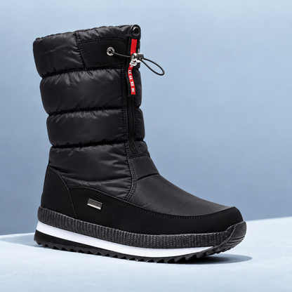 Mana | Gevoerde snowboots voor dames met zijrits