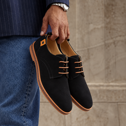 RubeX | Nette heren veterschoenen met suèdelook
