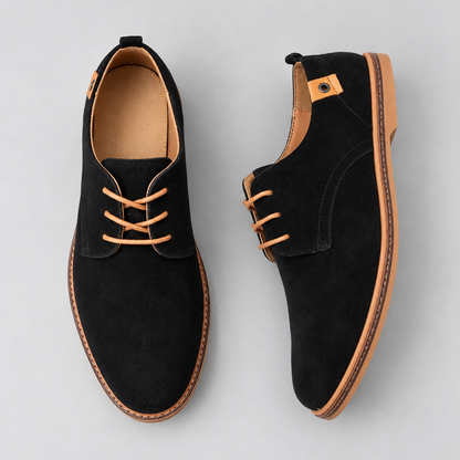 RubeX | Nette heren veterschoenen met suèdelook