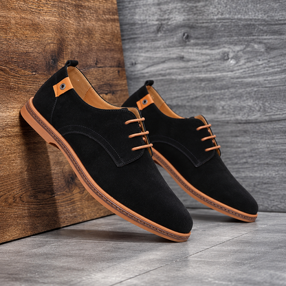 RubeX | Nette heren veterschoenen met suèdelook