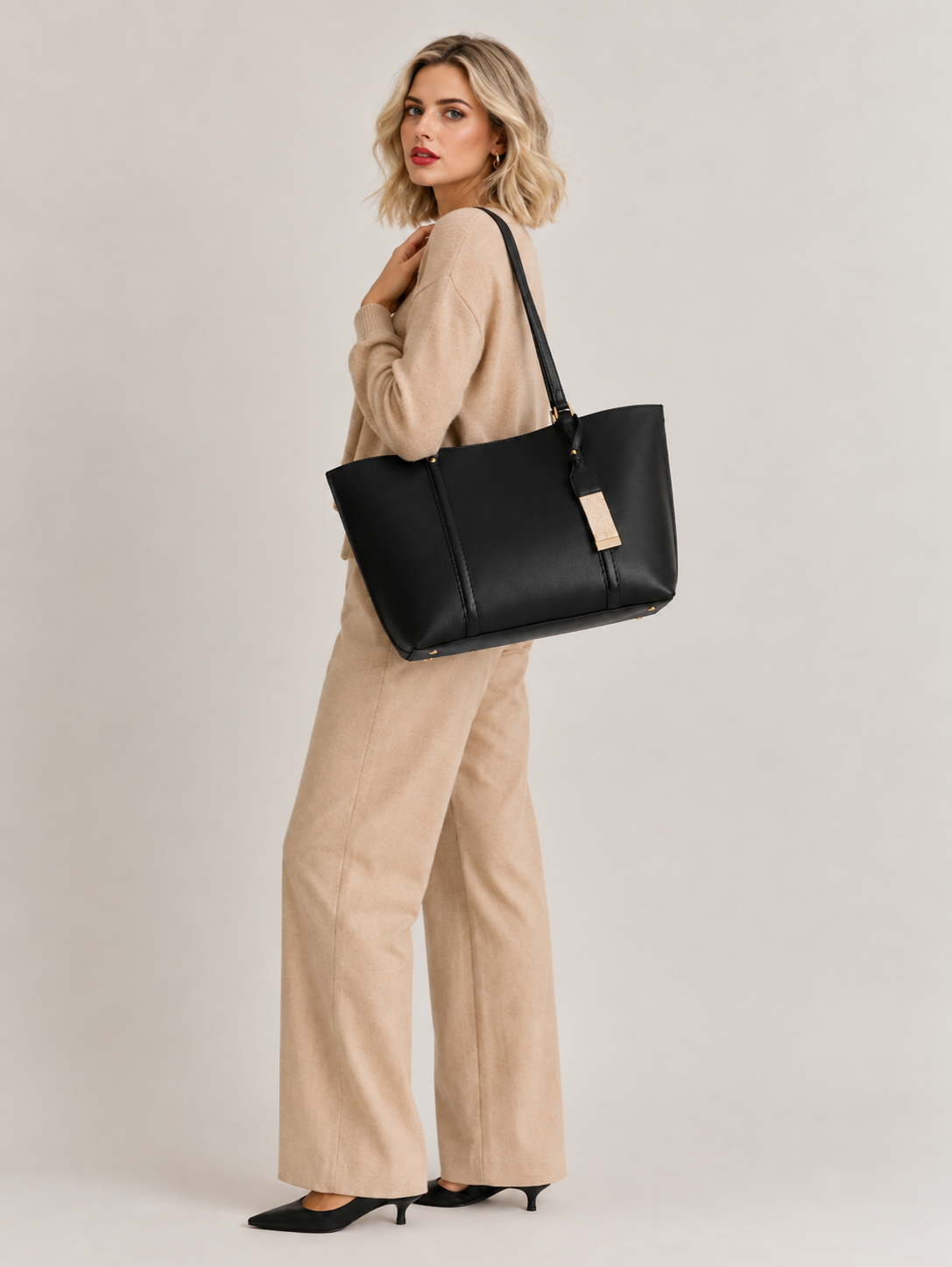 Nora | Ruime dames shopper met lange schouderhengsels