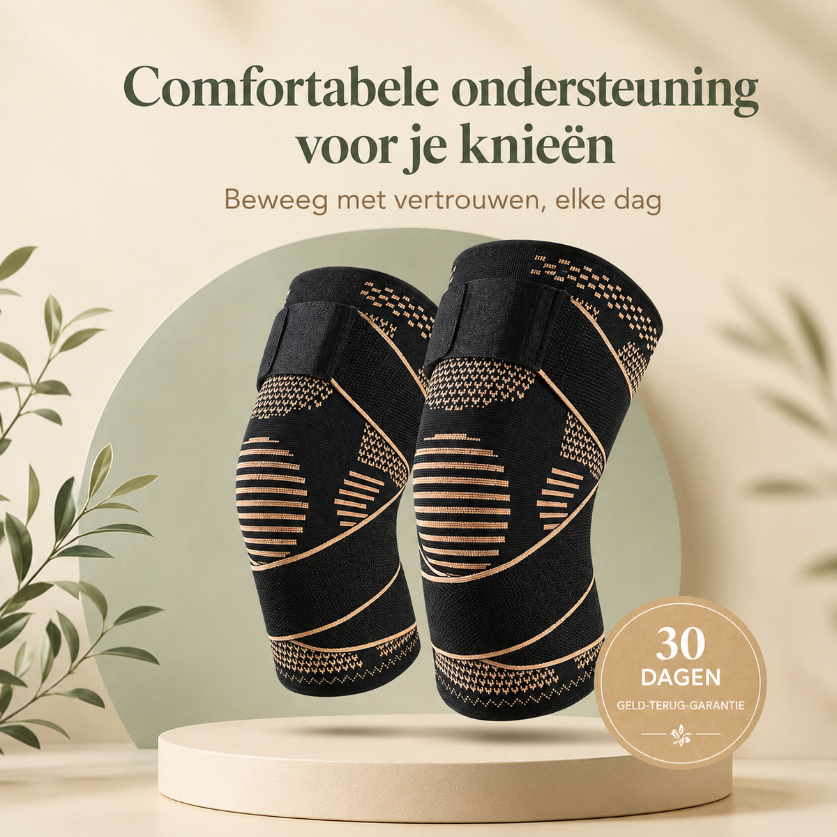 Kniebrace voor Sport & Dagelijkse Ondersteuning – Ademend & Elastisch