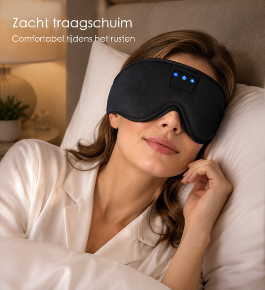 Slaapmasker met Bluetooth – 3D Oogmasker met Ingebouwde Koptelefoon