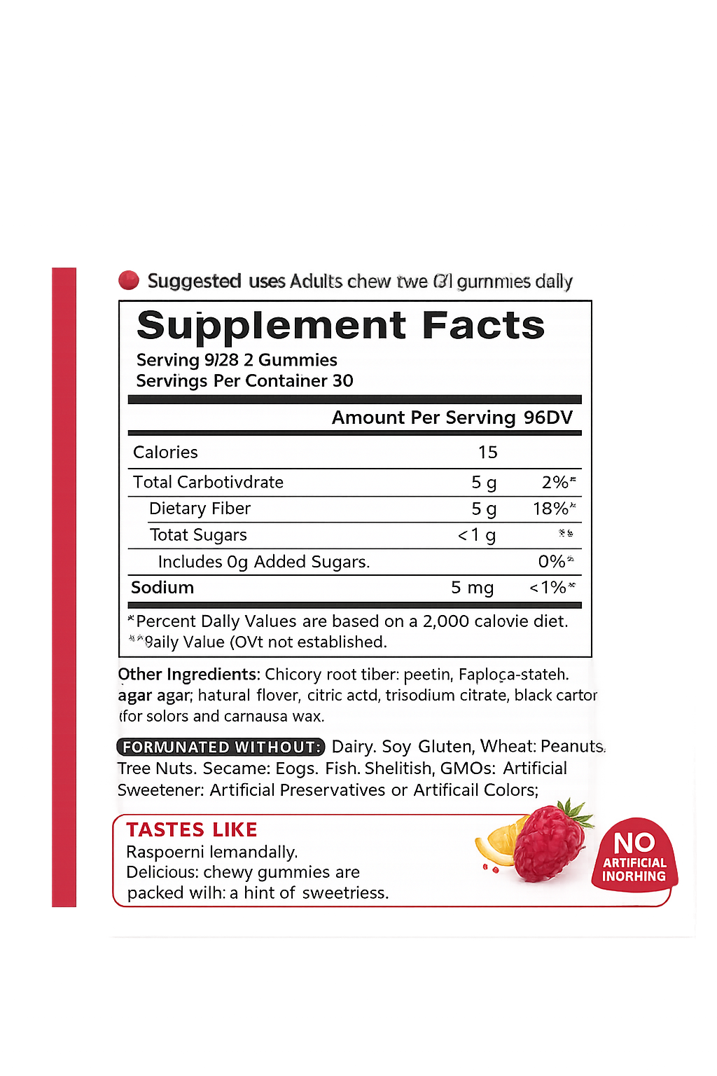 Vezels supplement | Vezel gummies met 5 g voedingsvezels | 60 gummies