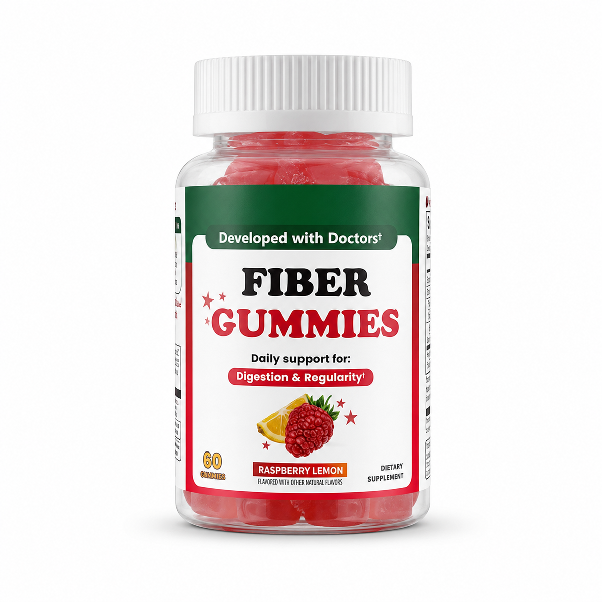 Vezels supplement | Vezel gummies met 5 g voedingsvezels | 60 gummies