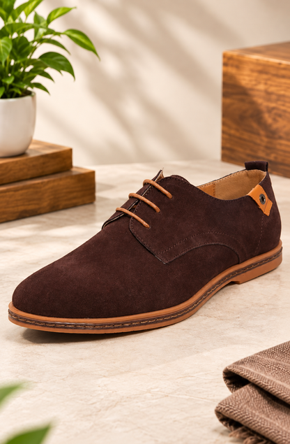 RubeX | Nette heren veterschoenen met suèdelook