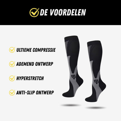 Compressiekousen – Premium Steunkousen voor Sport & Dagelijks Gebruik