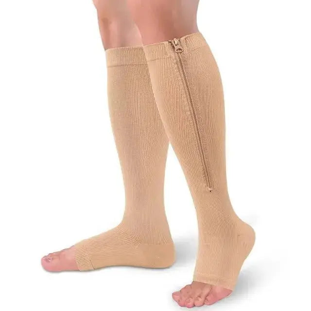 Compressiekousen met rits
