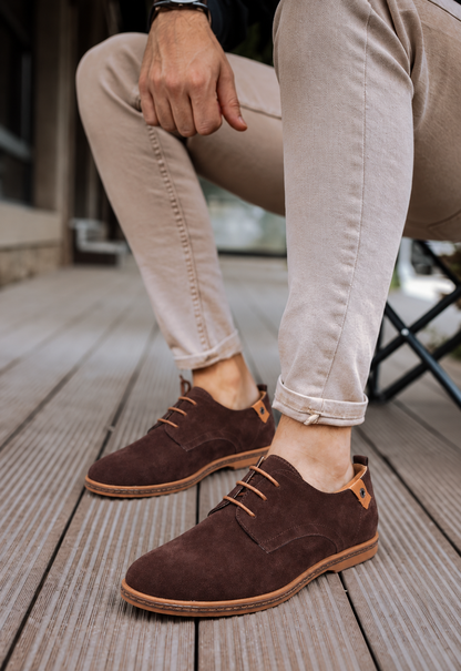 RubeX | Nette heren veterschoenen met suèdelook