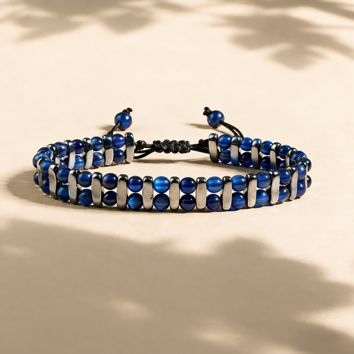 Kian | Verstelbare tijgeroog armband voor heren en dames
