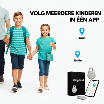 Mini Tracker met App | Voor Kinderrugzakken, Sleutels en Tassen | Klein, Licht en Makkelijk Mee te Nemen | BLYSARA
