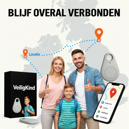 Mini Tracker met App | Voor Kinderrugzakken, Sleutels en Tassen | Klein, Licht en Makkelijk Mee te Nemen | BLYSARA