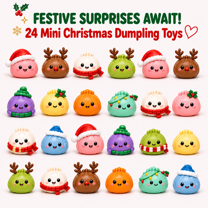 Squishy adventskalender met 24 zachte knijpspeeltjes