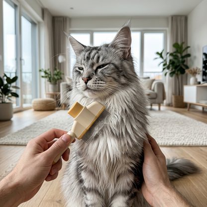 Groomly kam hond en kat — verwijdert losse haren, klitten en vlooien