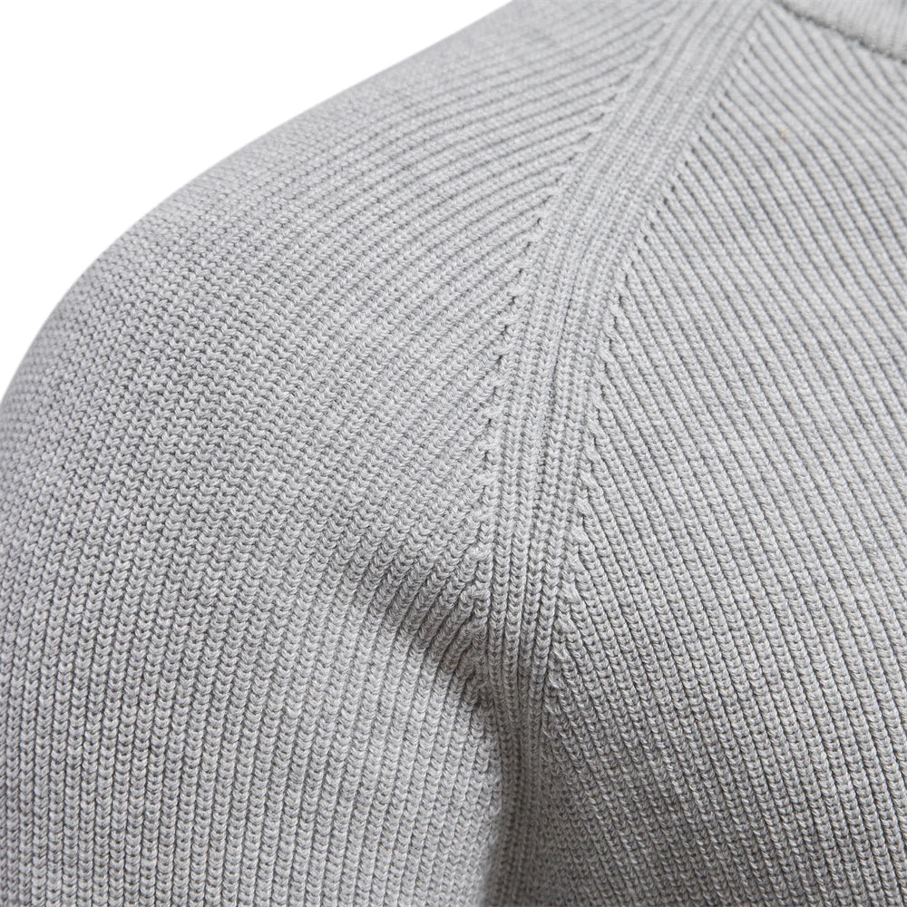 Heren Cardigan Hoog Col Casual Met Rits