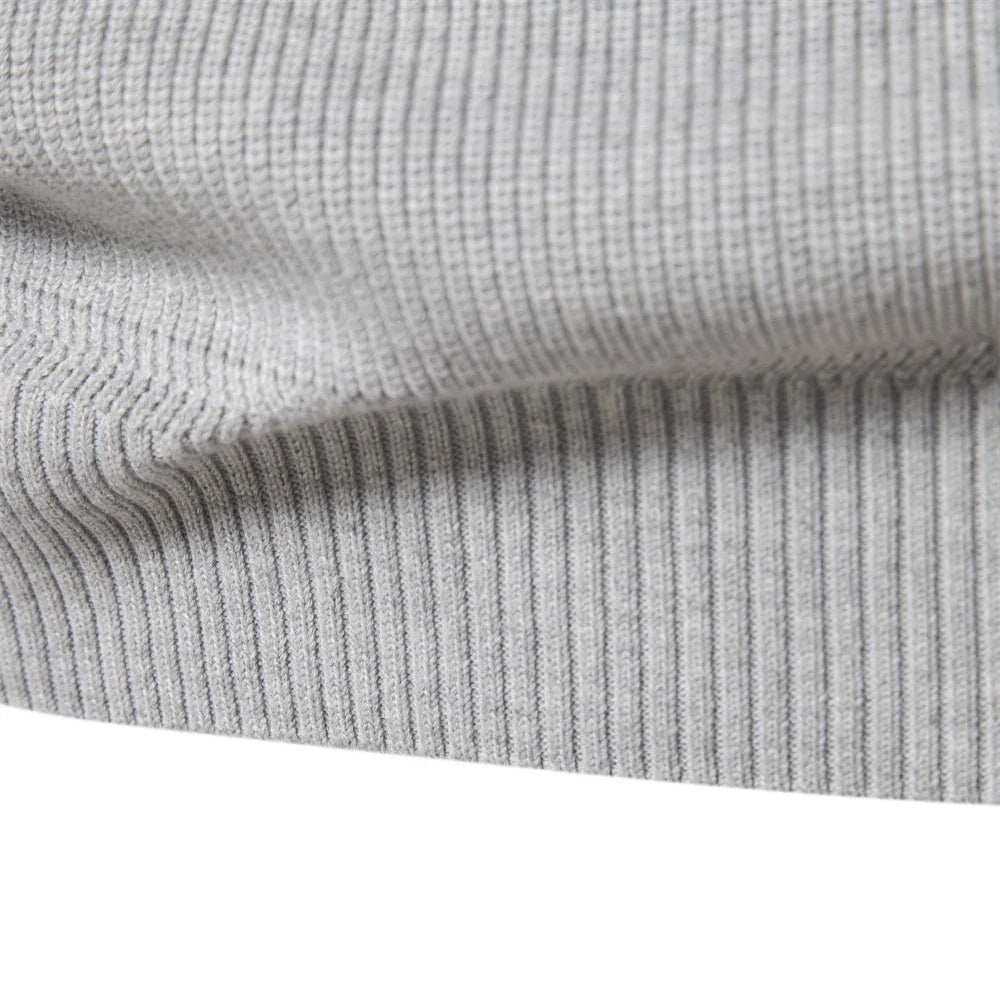 Heren Cardigan Hoog Col Casual Met Rits