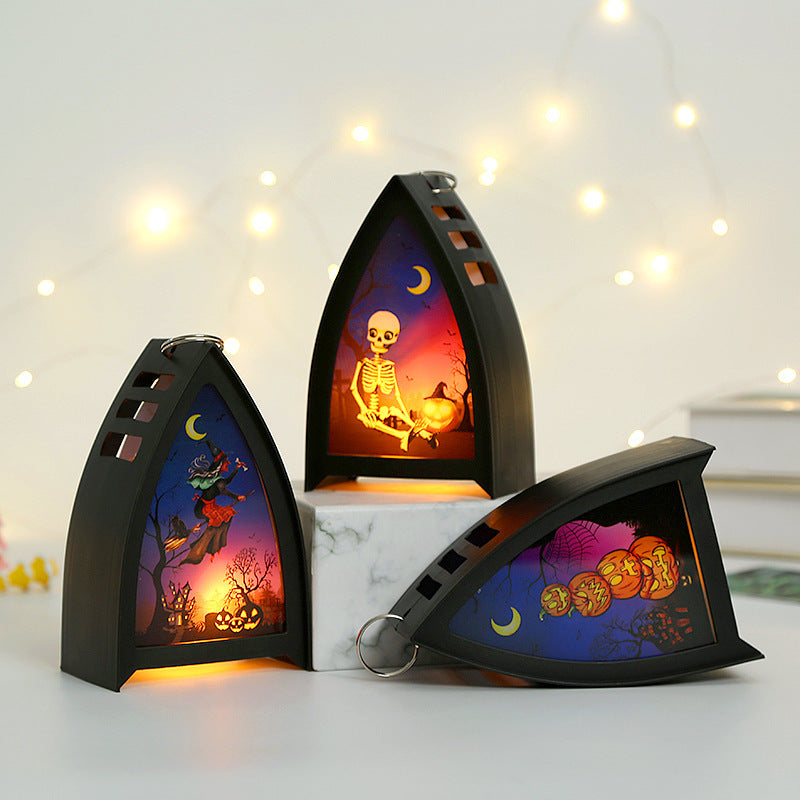 Halloween Decoratie met LED Verlichting – Griezelige Tafellantaarn