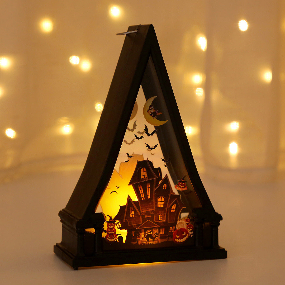 Halloween Decoratie met LED Verlichting – Griezelige Tafellantaarn