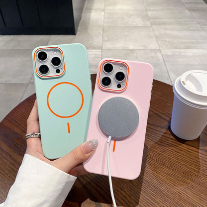 iPhone hoesje | Met magnetische ring en contrastdetails