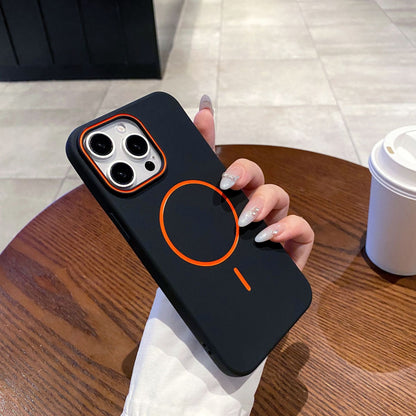 iPhone hoesje | Met magnetische ring en contrastdetails